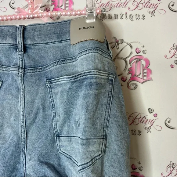 Hudson Jeans Light Blue Straight Fit denim western light wash - Picture 3 of 8